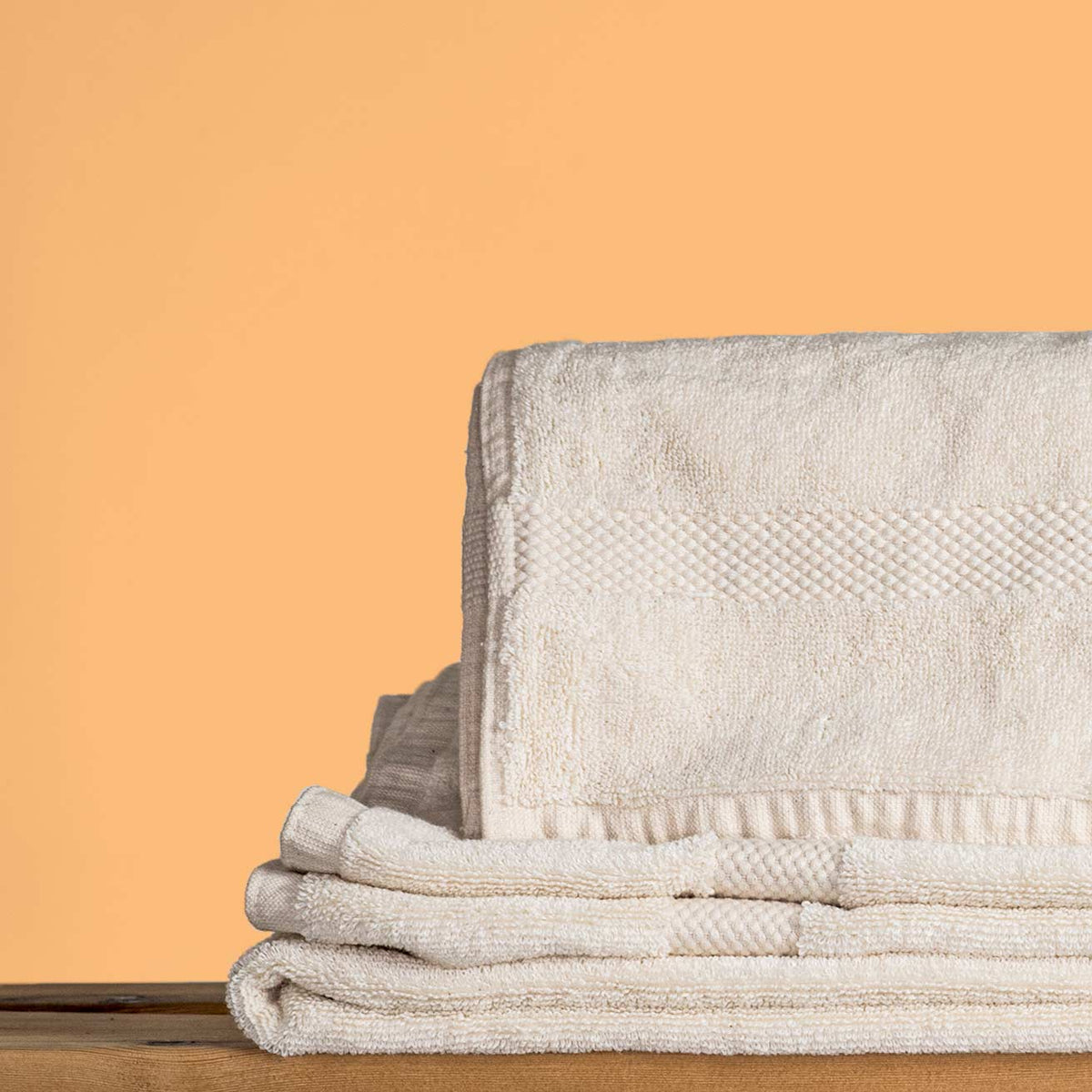 Biodynamic Organic Egyptian Cotton Bath Towels in Natural 