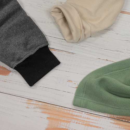 Organic Cotton Fleece Fabric brushed on both sides for softness – Rawganique