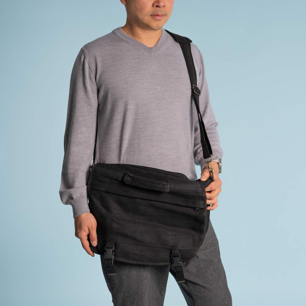 Hemp Courier Messenger Bag