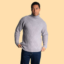 Load image into Gallery viewer, Organic merino wool roll-neck sweater