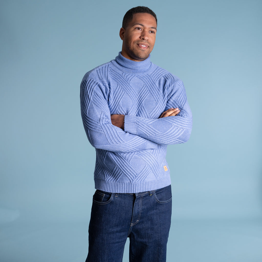 organic merino wool cable sweater