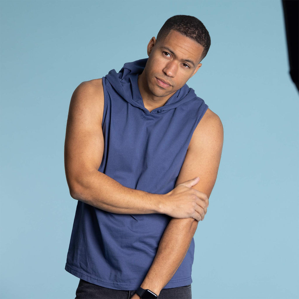 organic cotton hoodie tank top