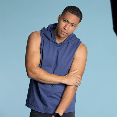 organic cotton hoodie tank top