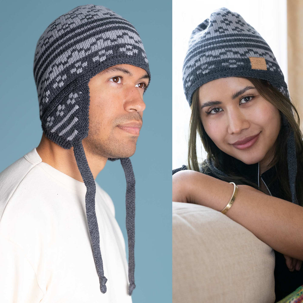 100% organic merino wool Peruvian hat