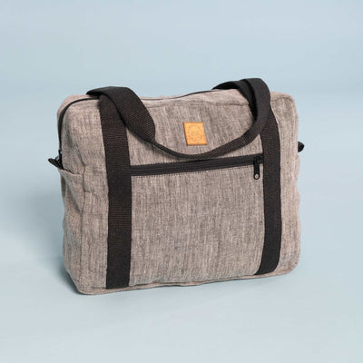 organic linen duffel bag plastic-free