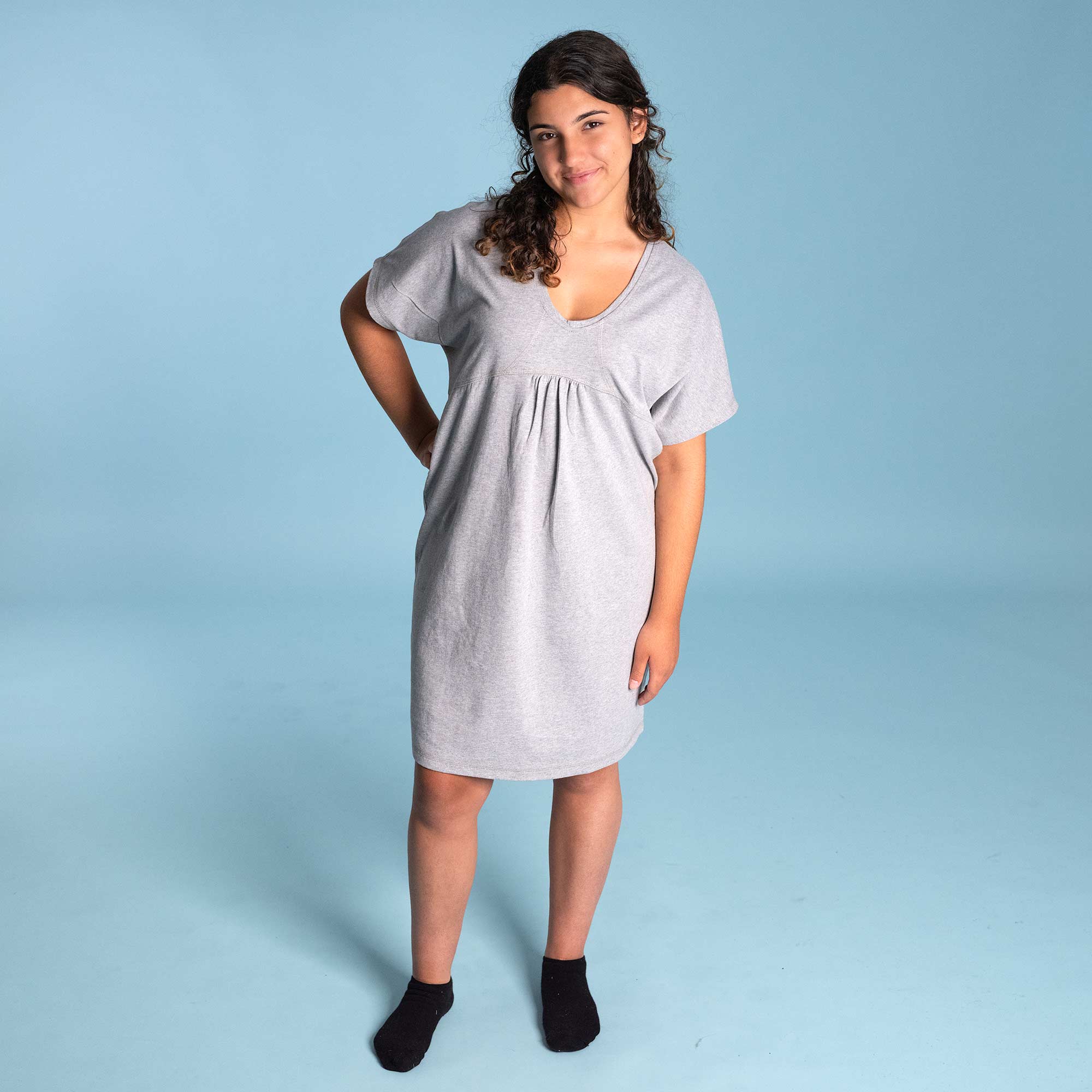 100% Organic Cotton Nightgown Lounge Dress, Chemical-Free – Rawganique
