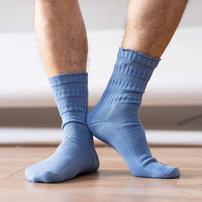 elastic-free 100% organic cotton crew socks
