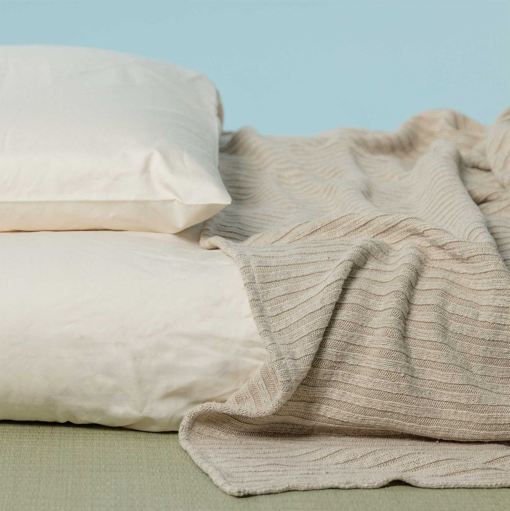hemp knit blanket