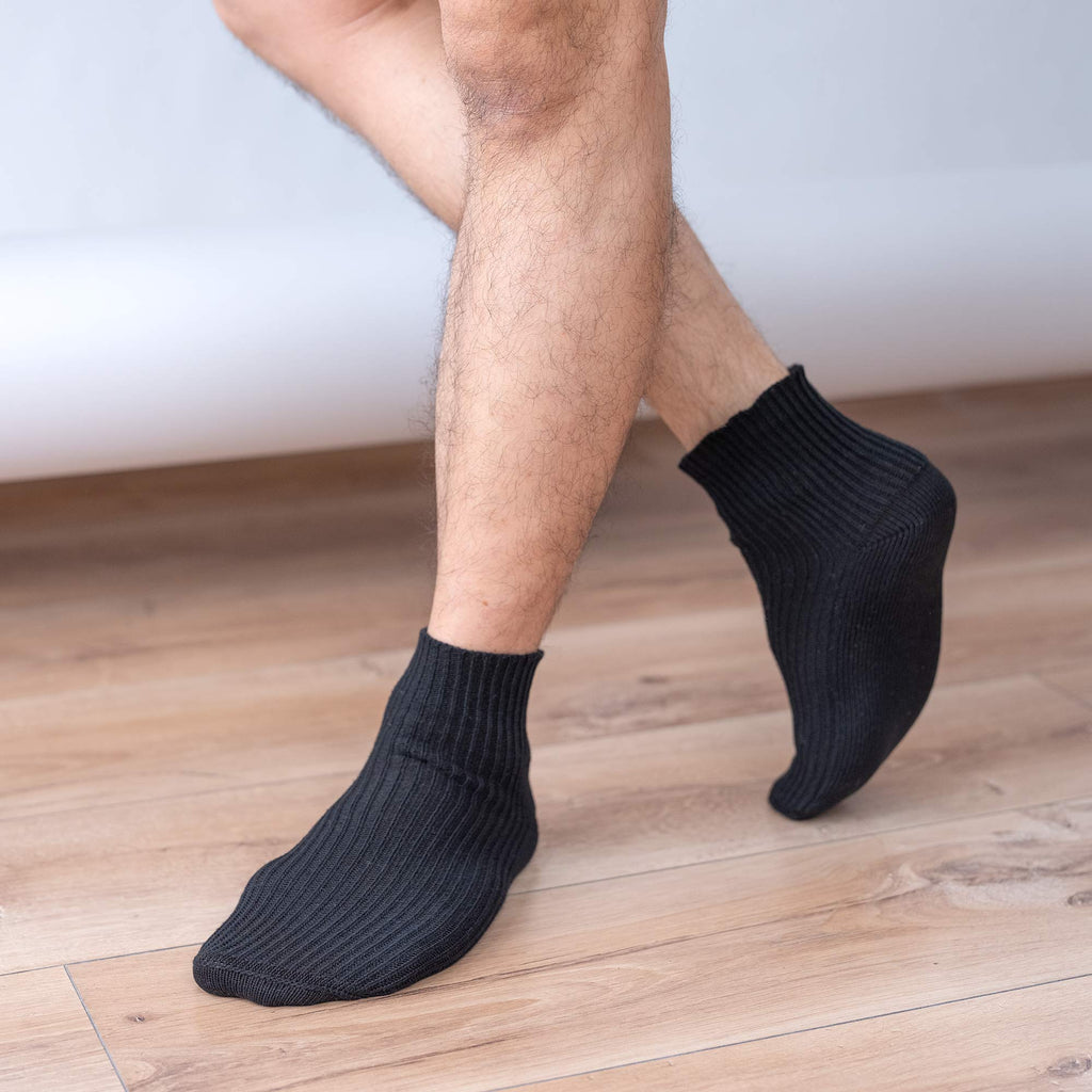Elastic-free organic cotton socks