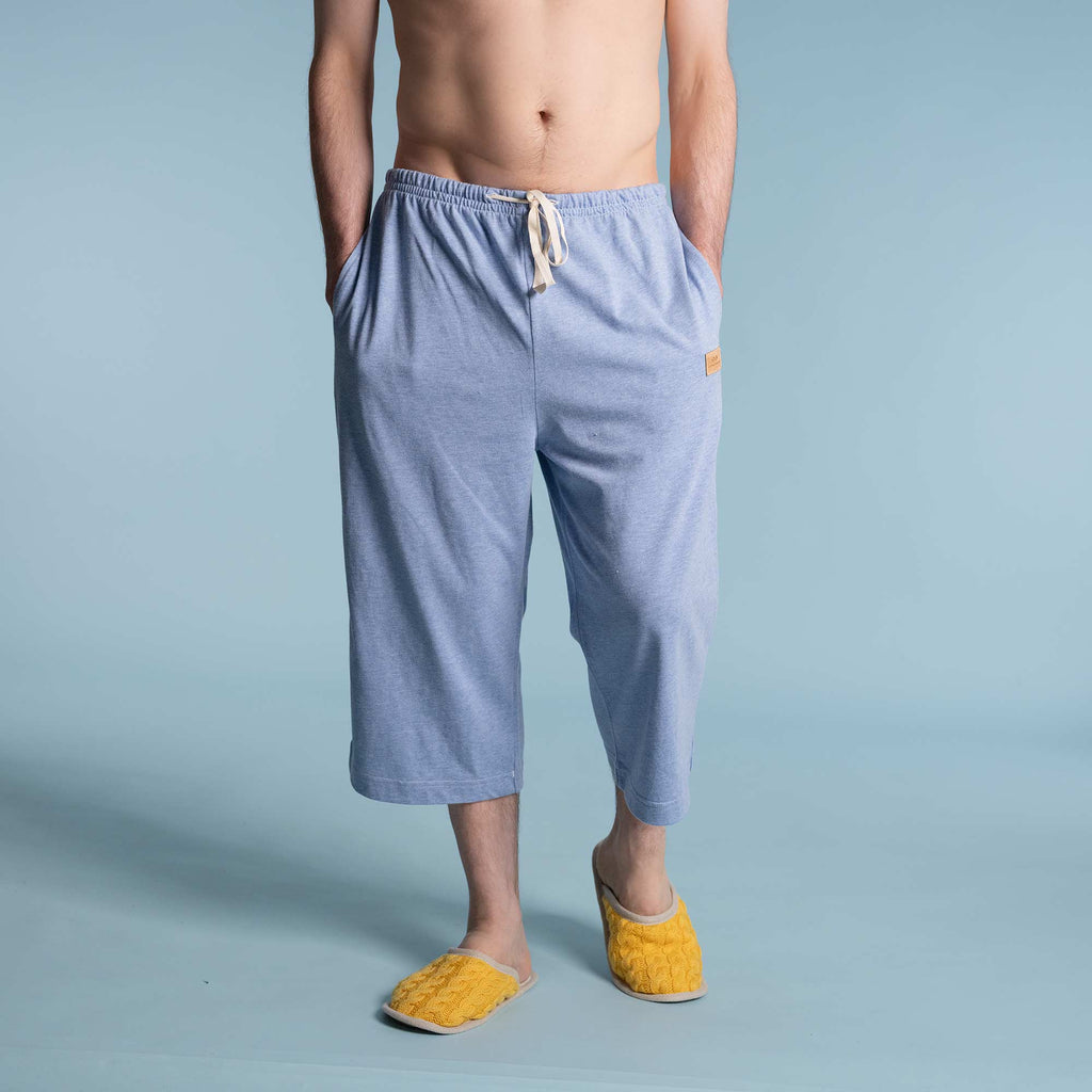 100% organic cotton knit lounge shorts