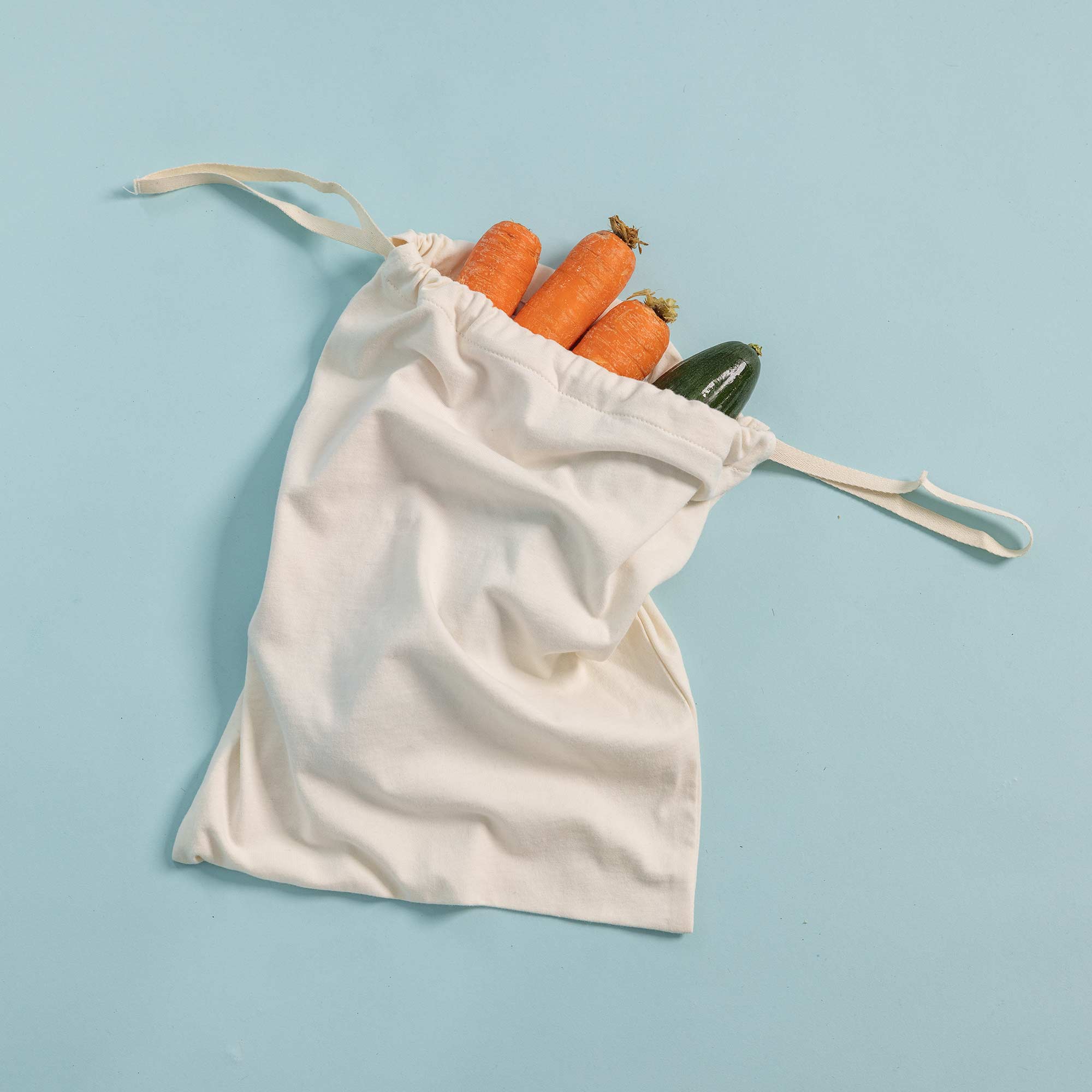 Cotton bags for produce sale