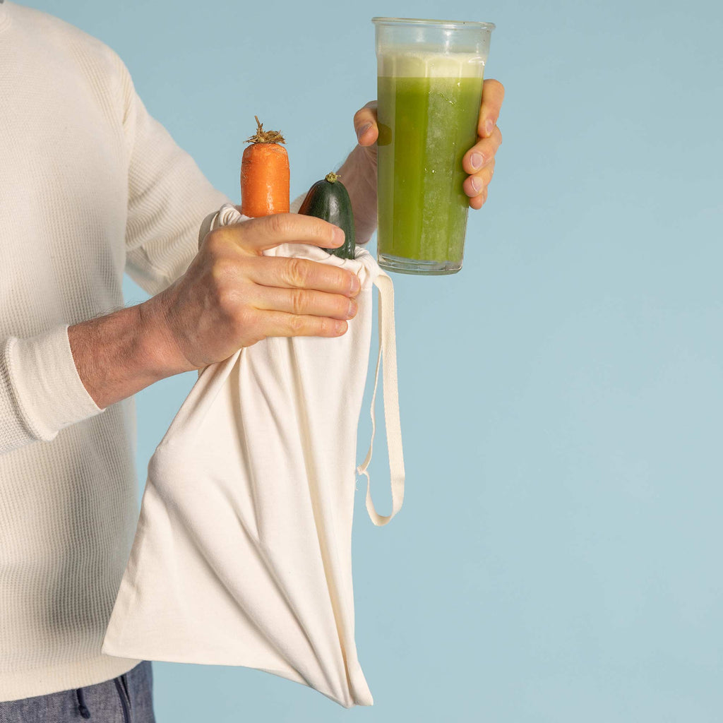 plastic-free organic cotton produce bag
