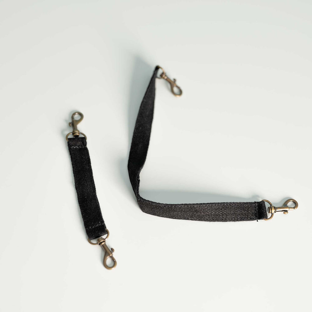 Organic Hemp Key Strap (Metal Clasp) black