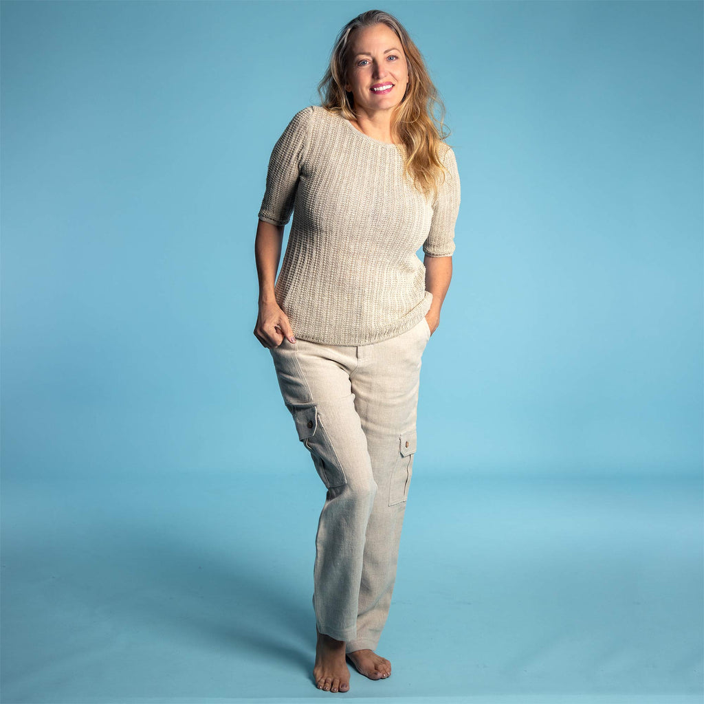 Chemical-Free Linen Knit Top