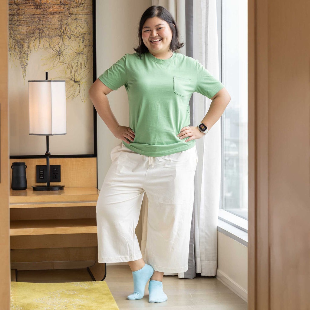 Organic cotton biodegradable long shorts
