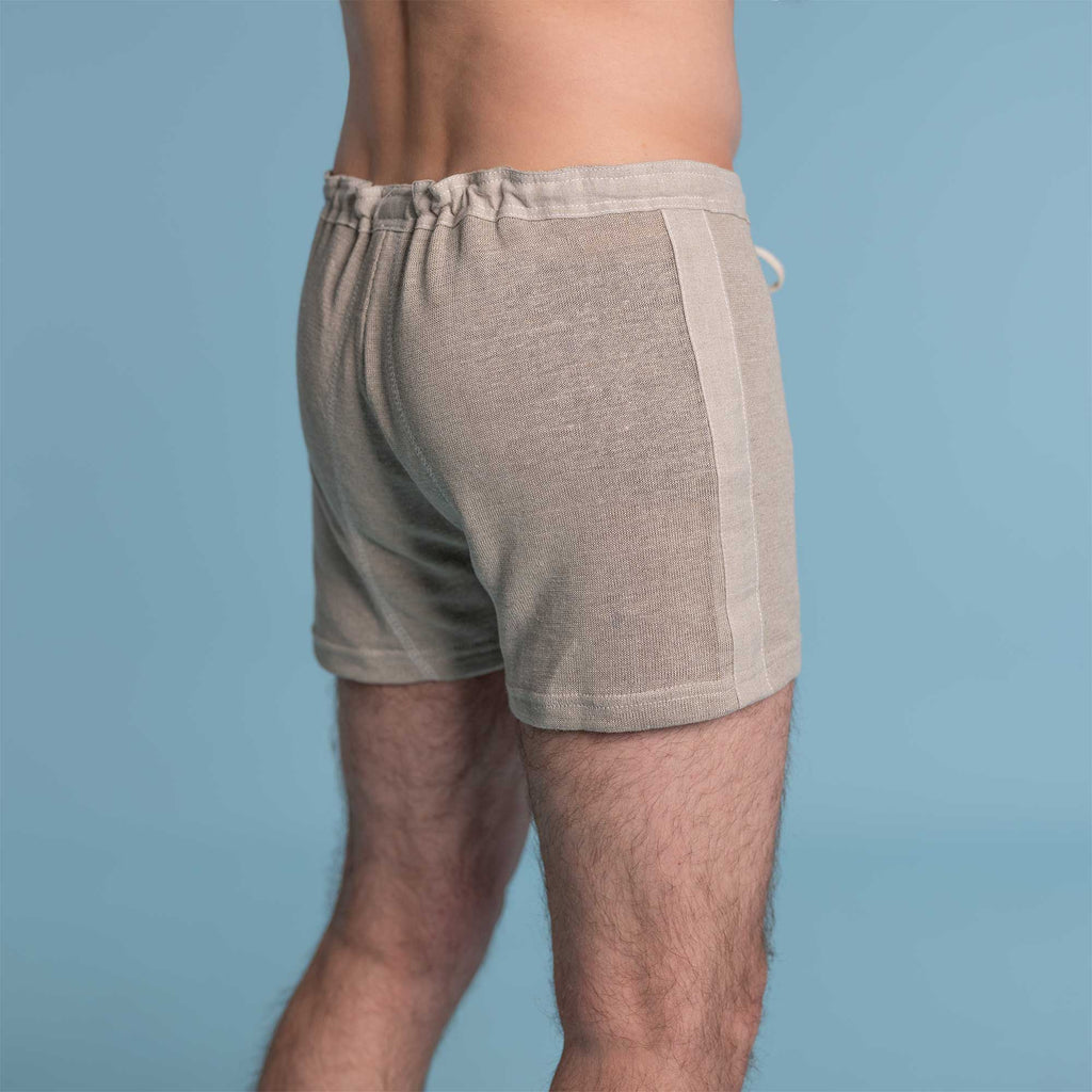 plastic-free organic linen boxers
