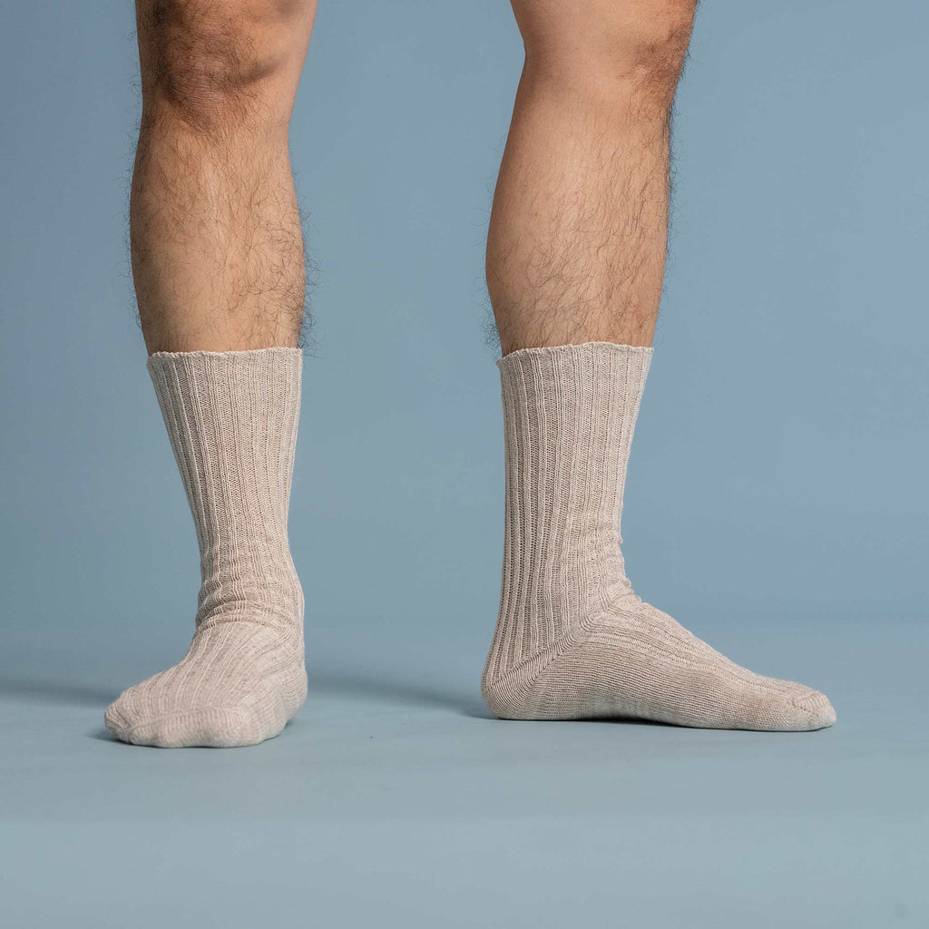 elastic-free organic linen socks plastic-free no polyester