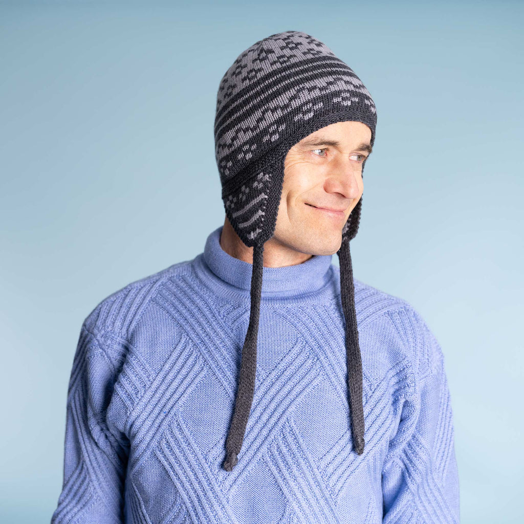 Organic plastic-free merino wool Peru hat