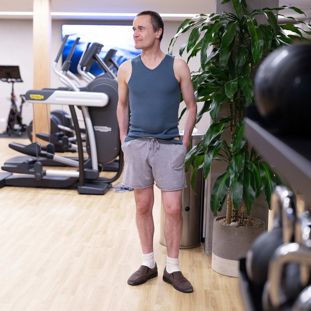 NEW ZEALAND 100% Organic Merino Wool Lounge Shorts (Back Pocket, Covered Organic Elastic Waist, No Polyester, No Synthetics) (100% Biodegradable)
