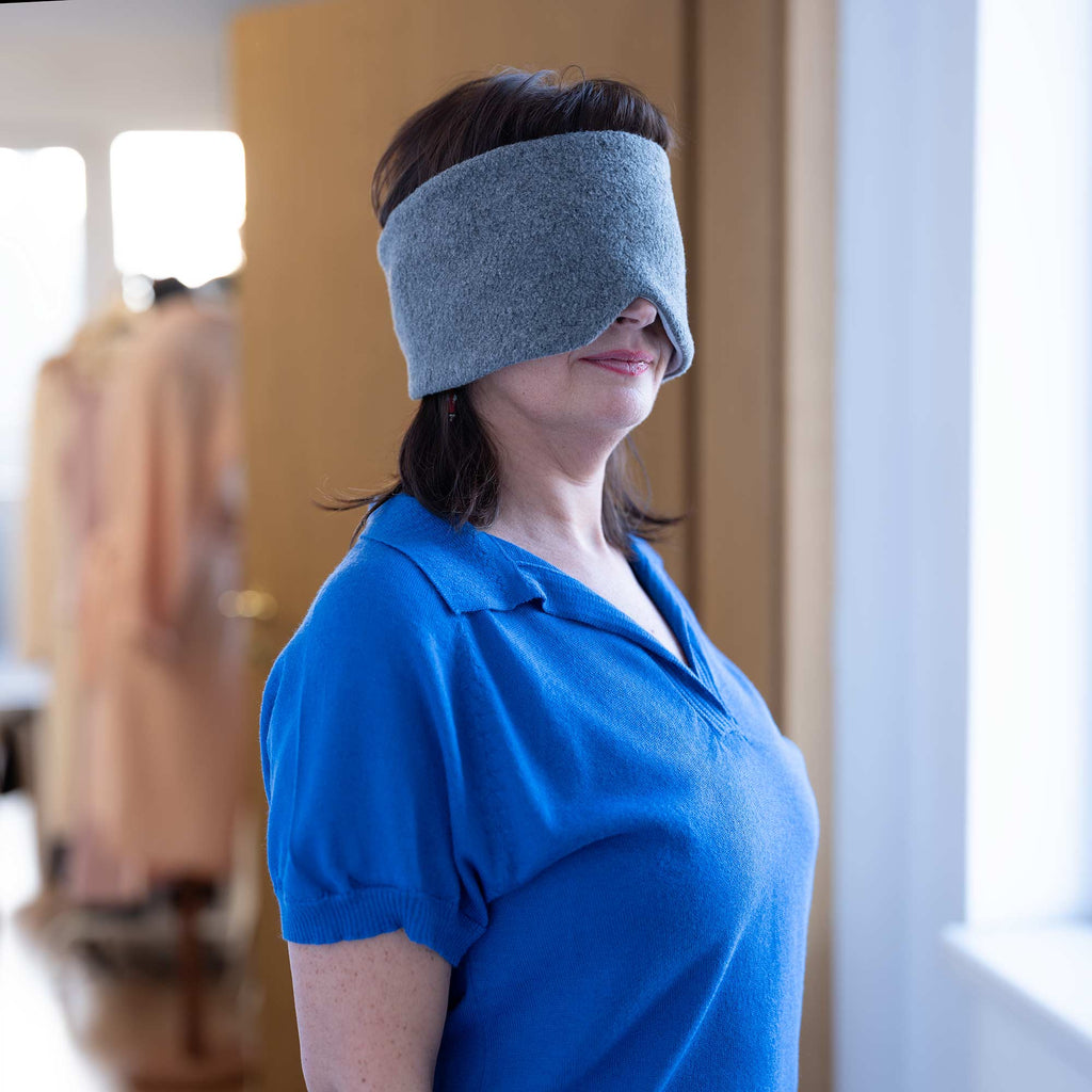 100% organic cotton fleece sleep mask