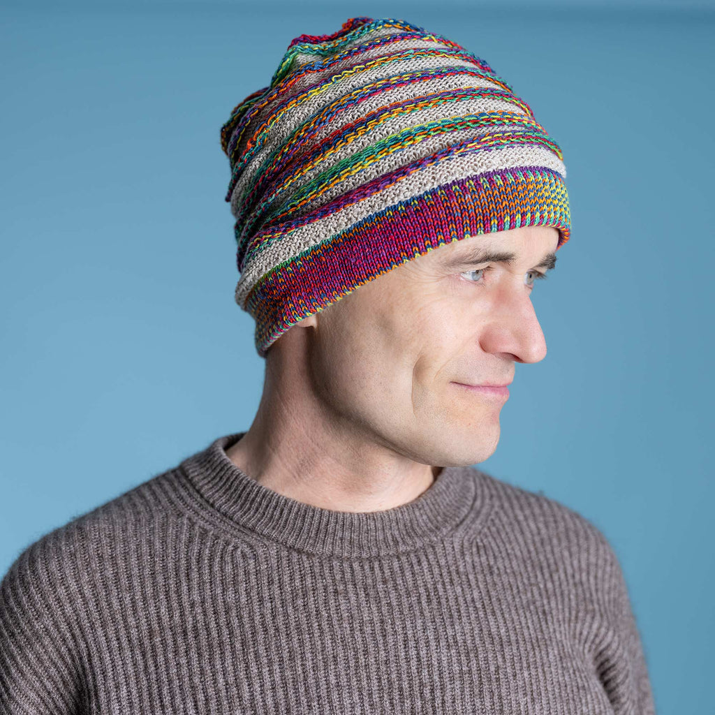 100% organic linen beanie