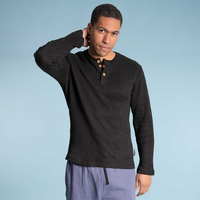 100% hemp henley