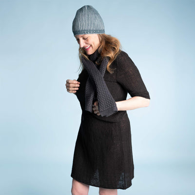 organic merino wool knit hat