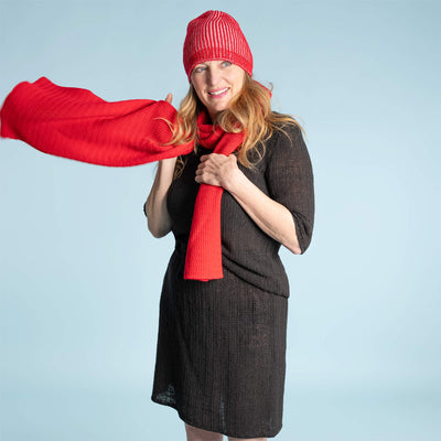 organic merino wool knit hat