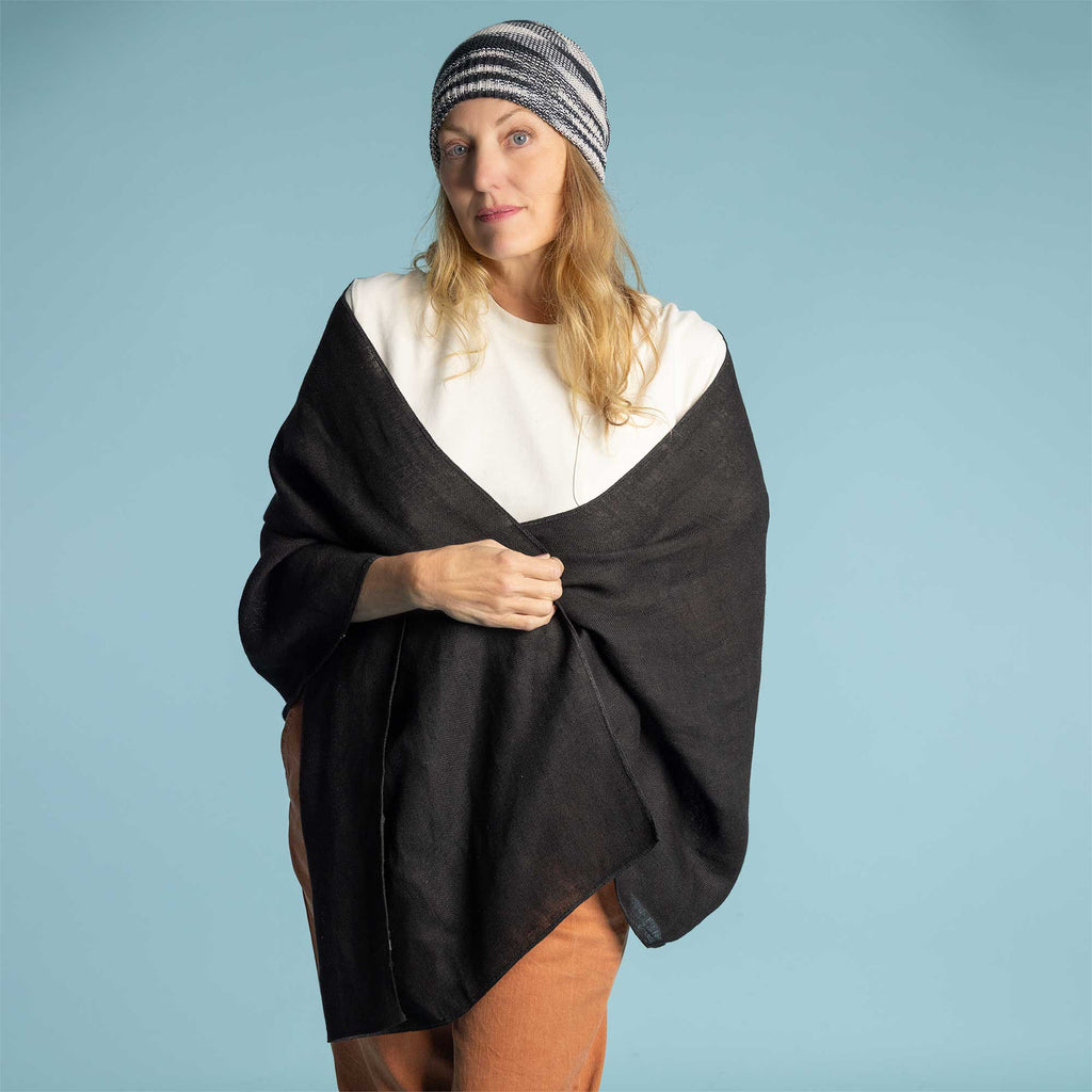100% organic linen scarf