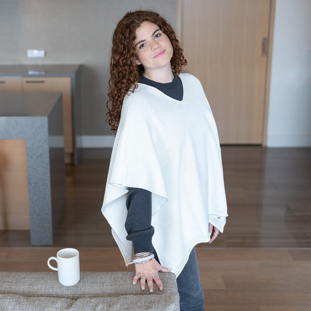 organic merino wool poncho