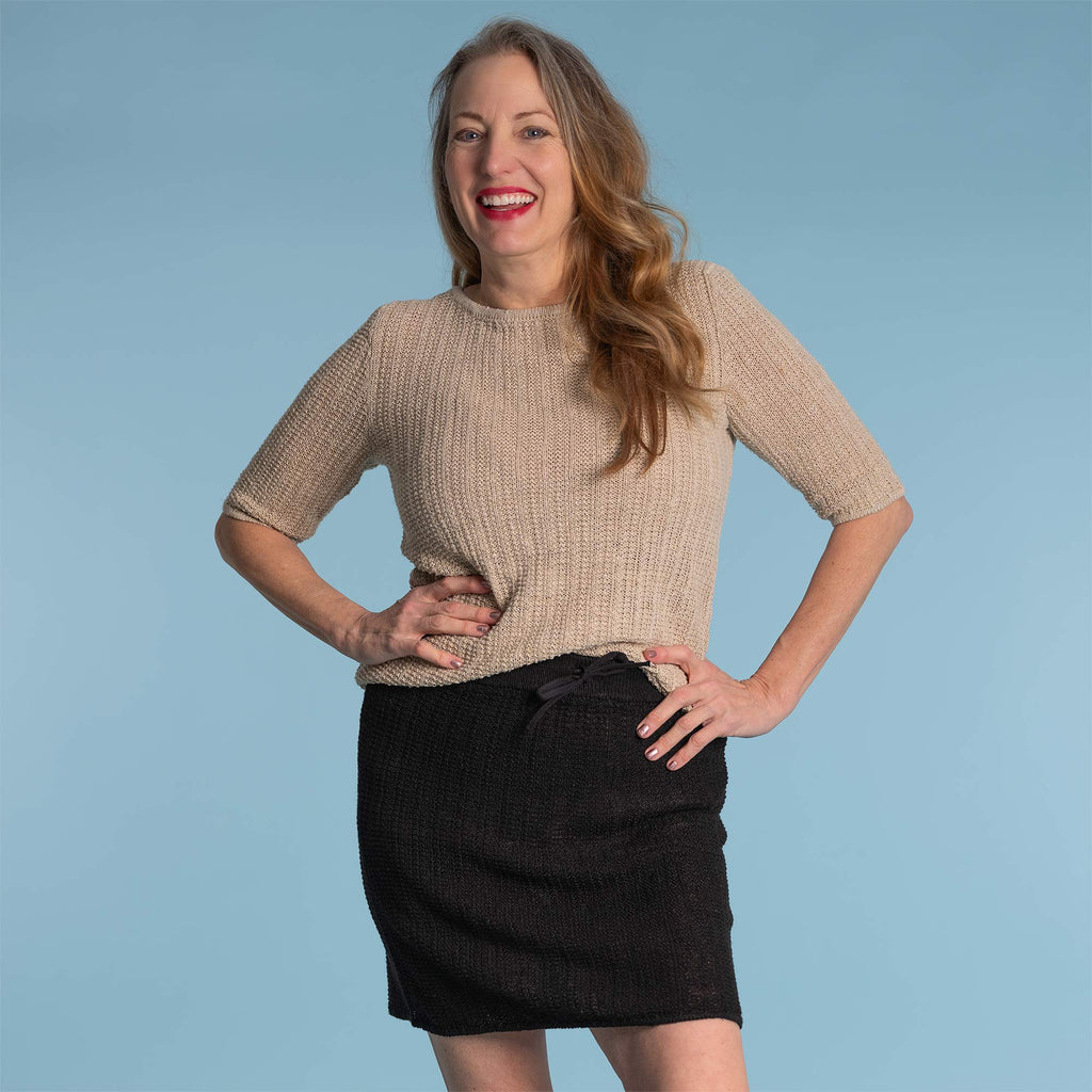 Plastic-Free Organic Linen Knit Top