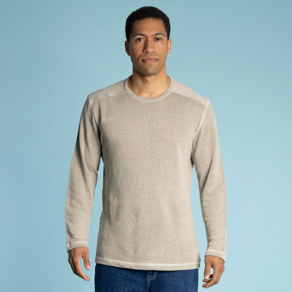 100% flax linen knit shirt