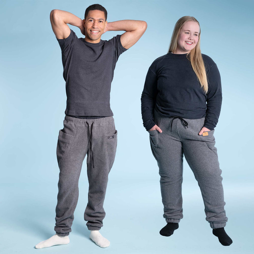 plastic-free organic cotton fleece sweat pants