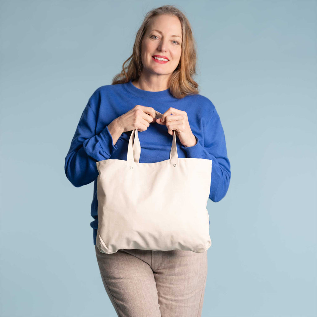 biodegradable pure cotton shopping bag