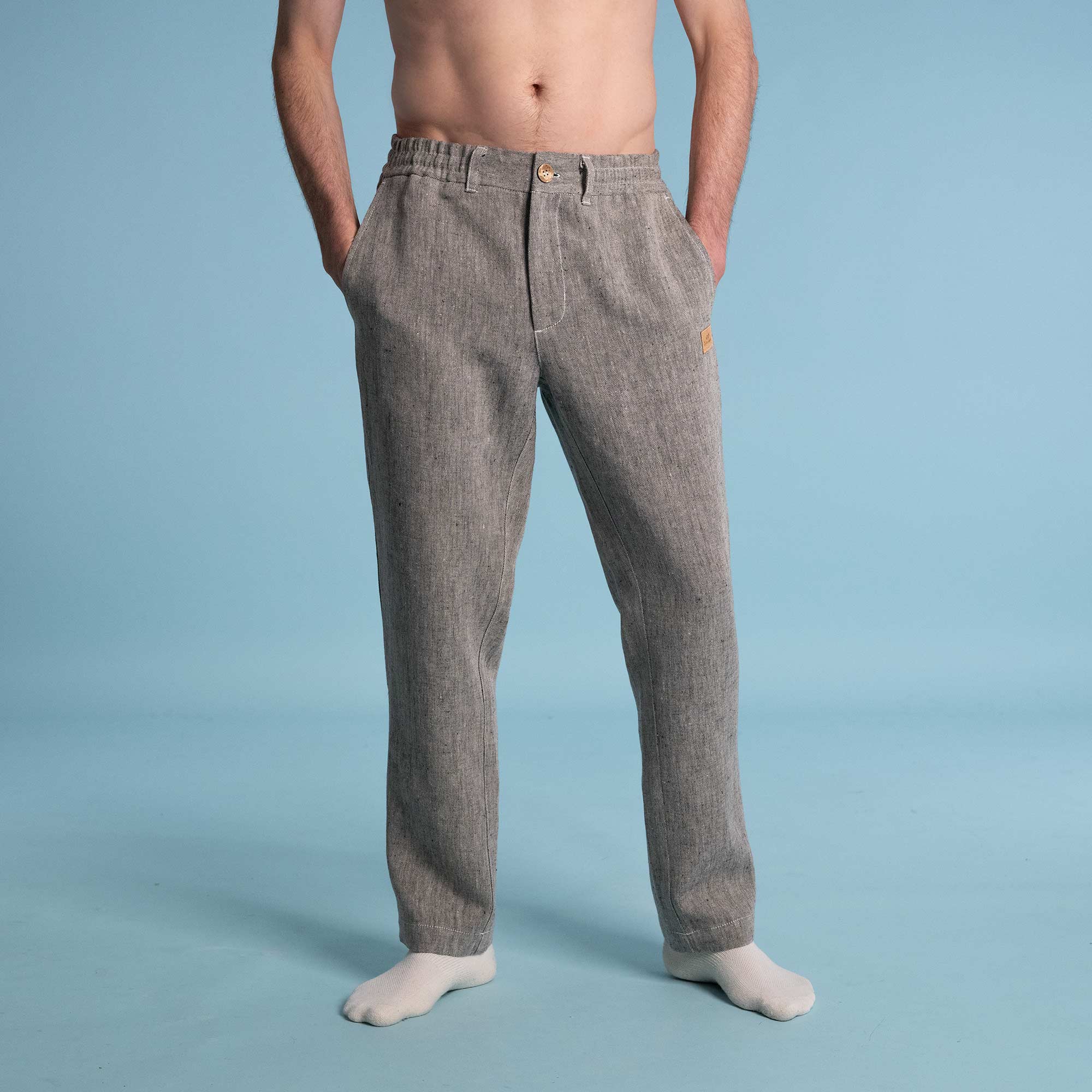 Linen pants joggers sale