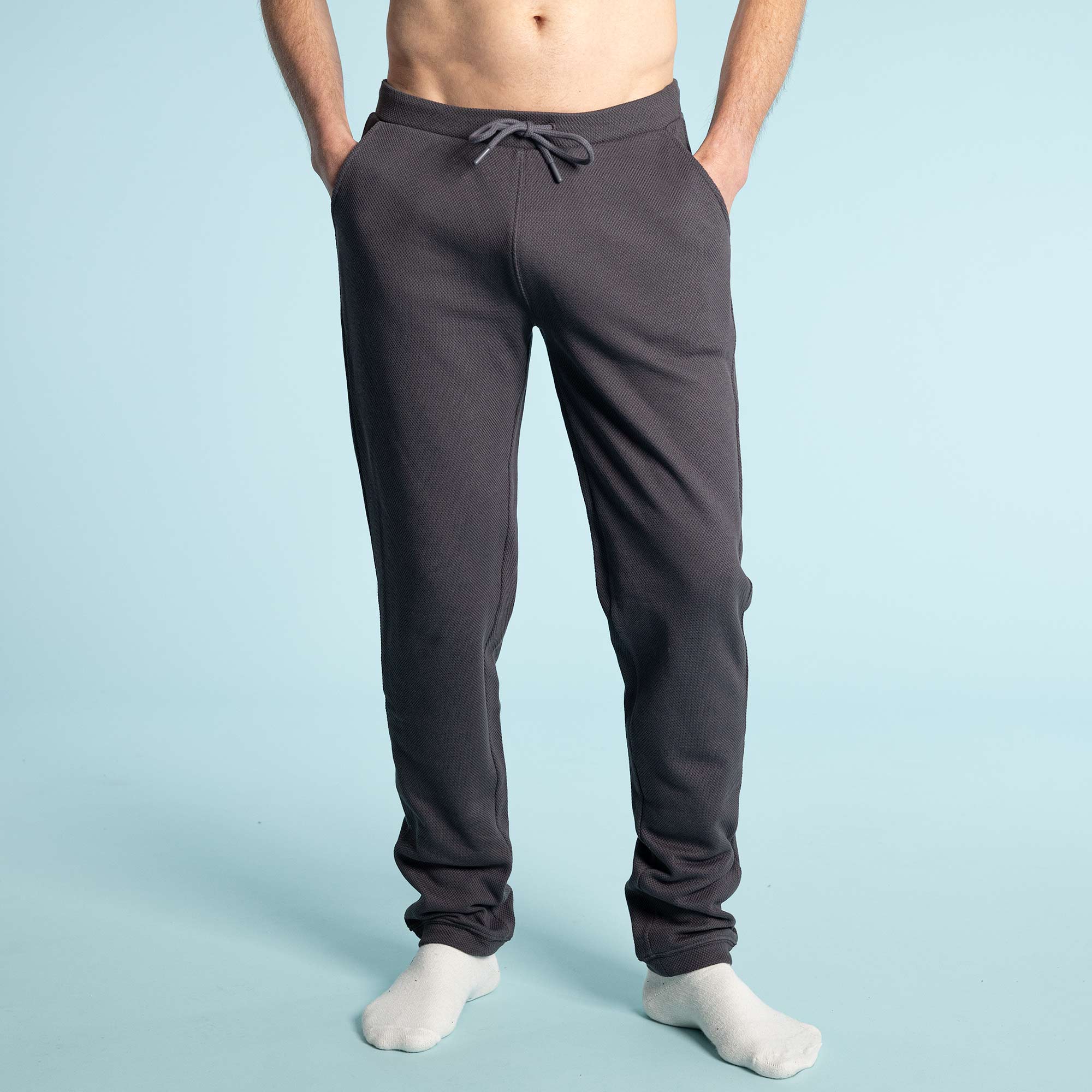 100% Organic Cotton Knit Jogger Lounge Flex Waist Pants (Unisex