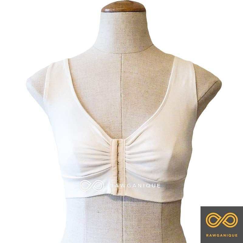 KIRA Organic Cotton Bra Top (Great For Nursing) (Grown & Made in USA) (87% Biodegradable)