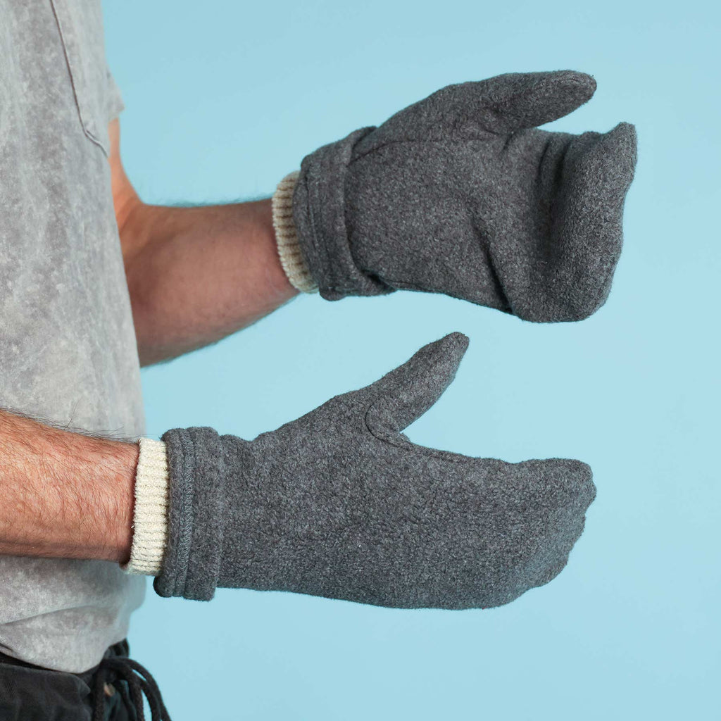 organic cotton fleece mittens