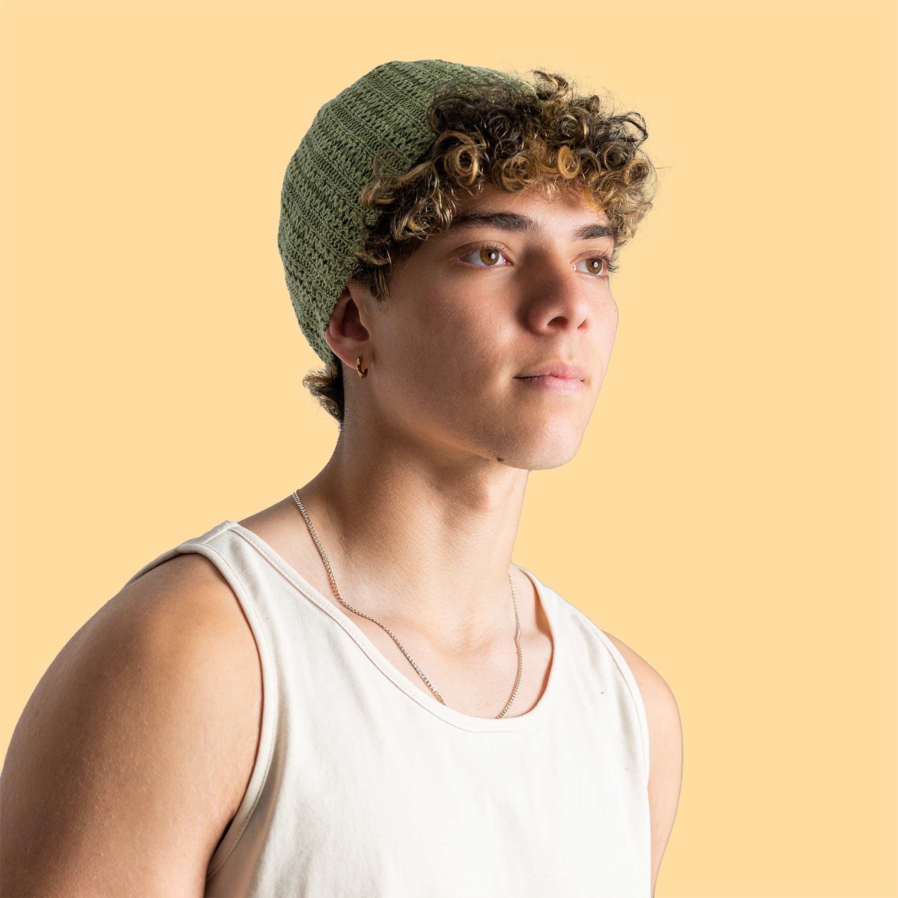 100% Organic Linen Knit Hat Skull Cap Beanie Toque – Rawganique