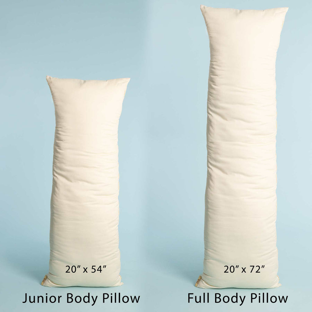 organic cotton body pillow made in usa