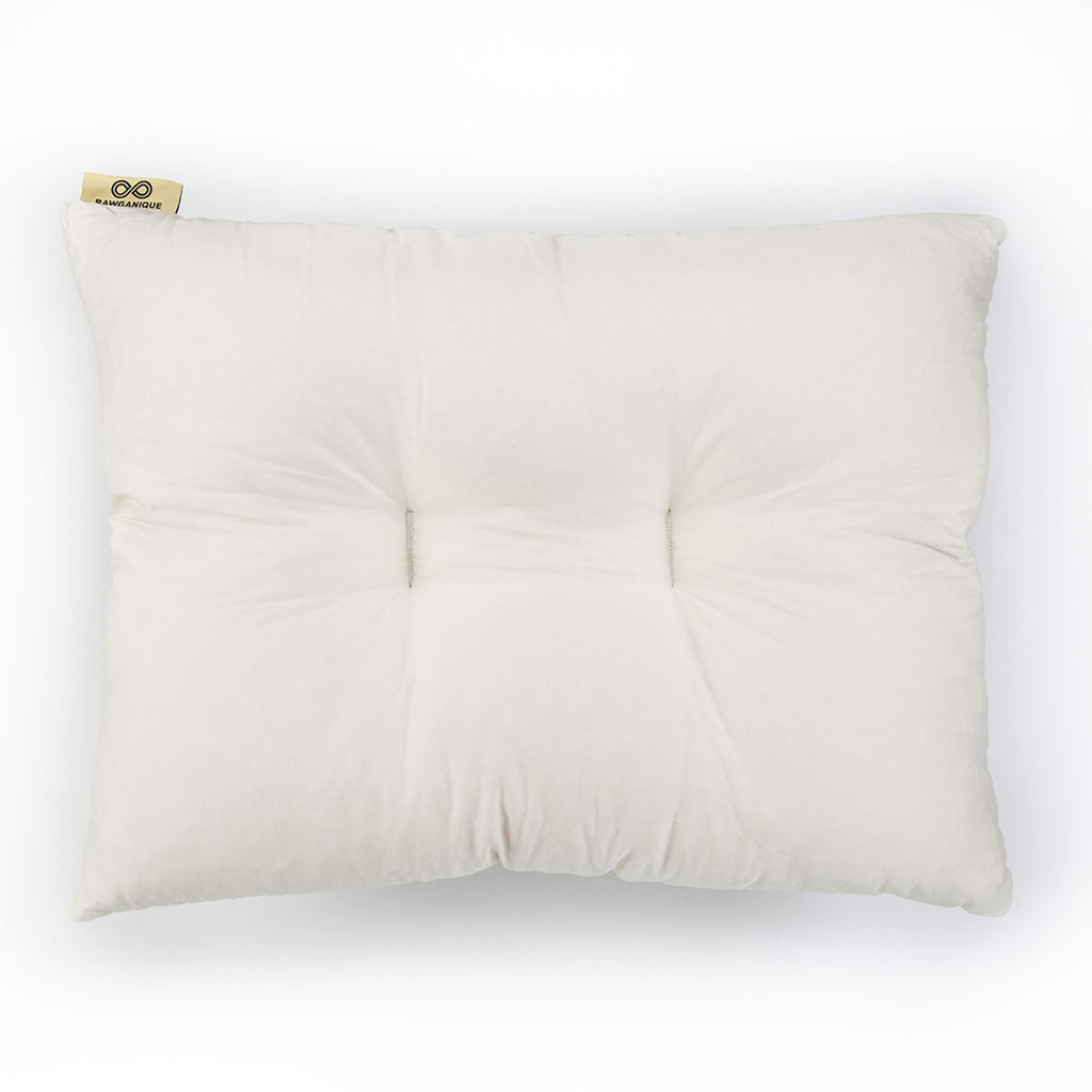 RODANTHE Organic Shredded Natural Rubber Contour Pillow (Handmade in USA) (99.5% Biodegradable)