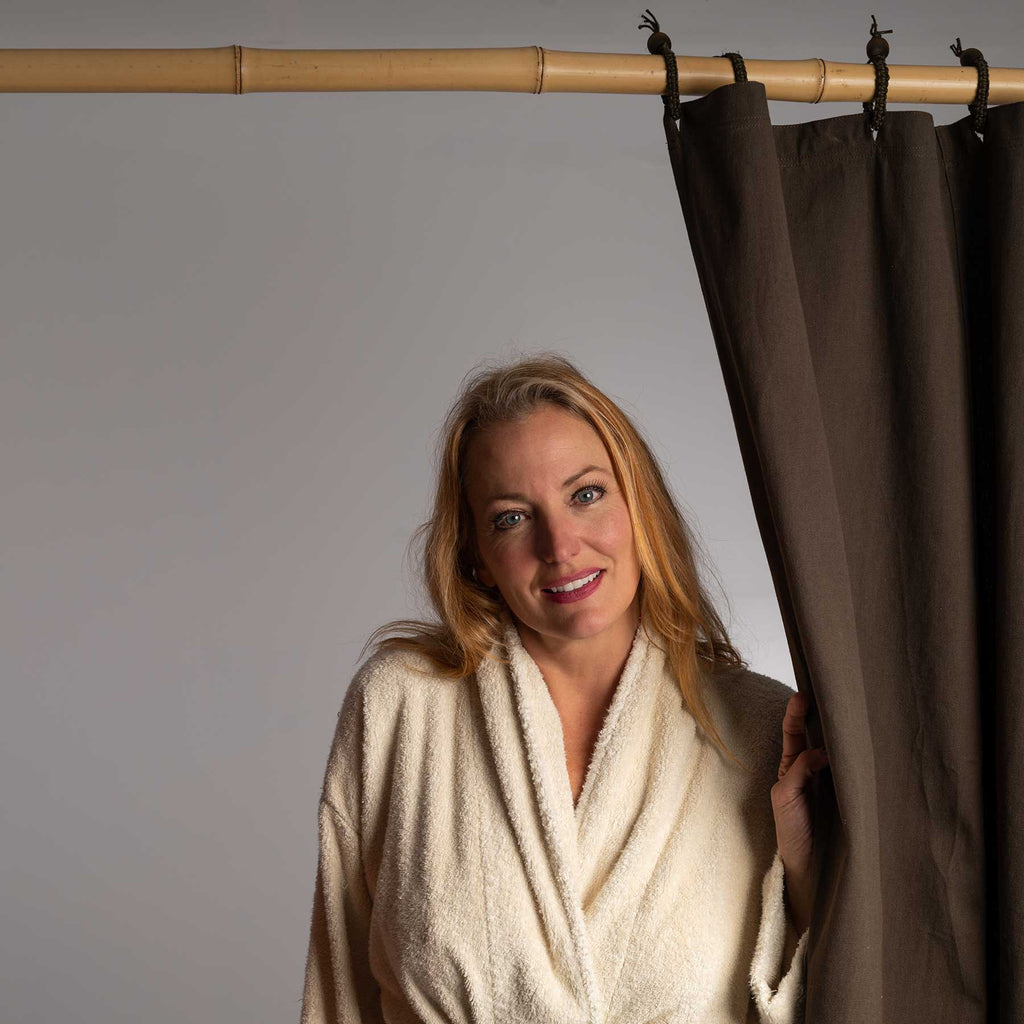 organic cotton blackout curtain