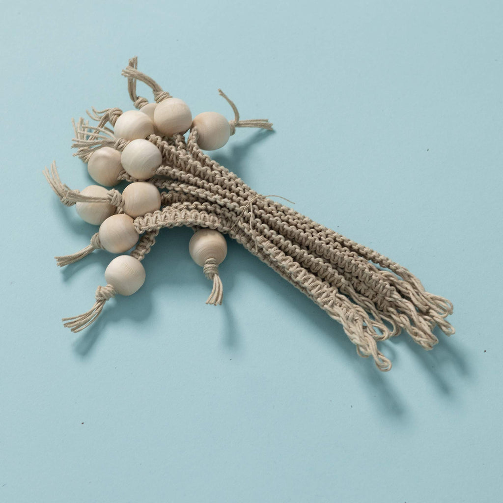 hemp macrame rings