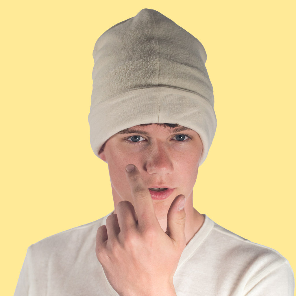 organic cotton fleece beanie