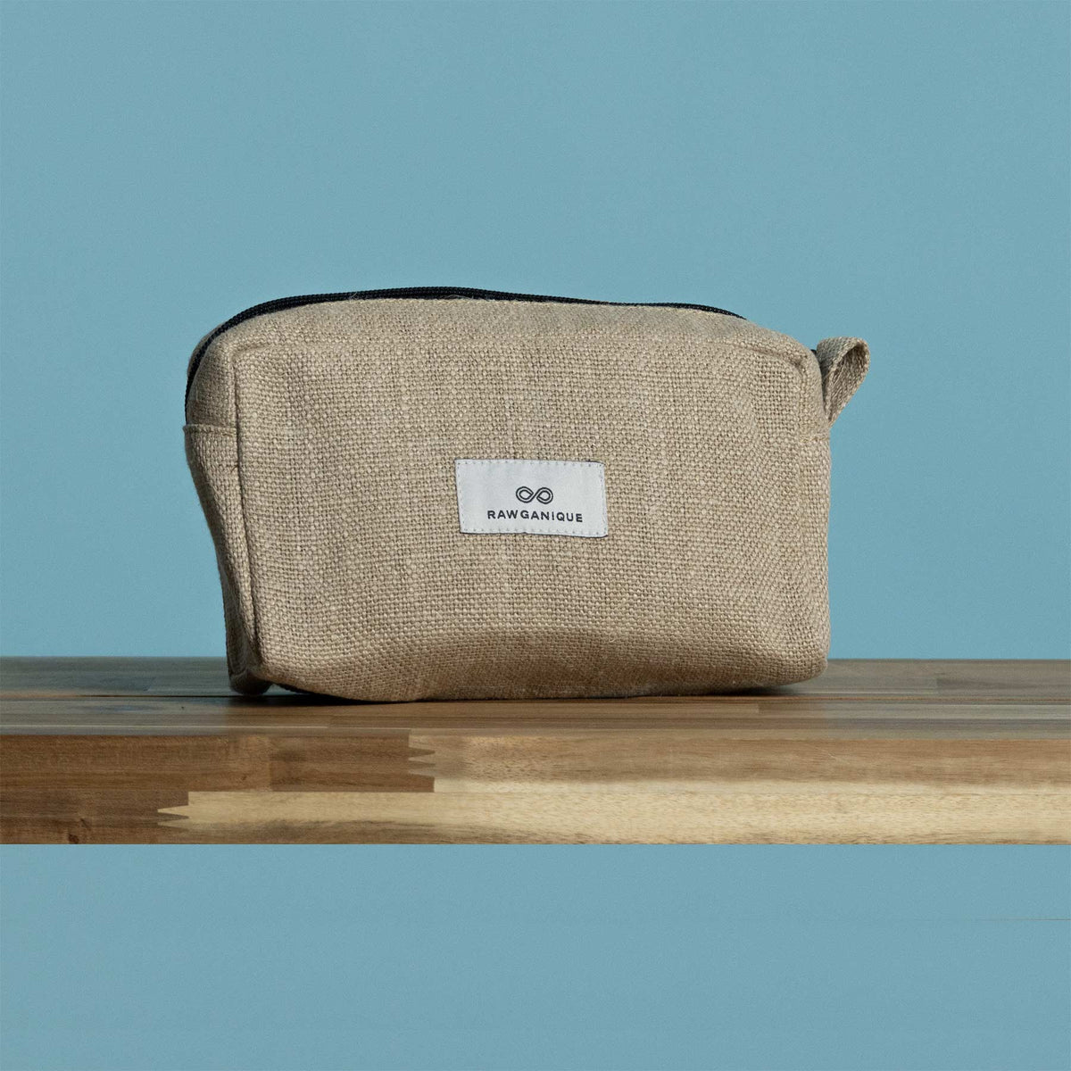 Zippered Hemp Cosmetic Bag