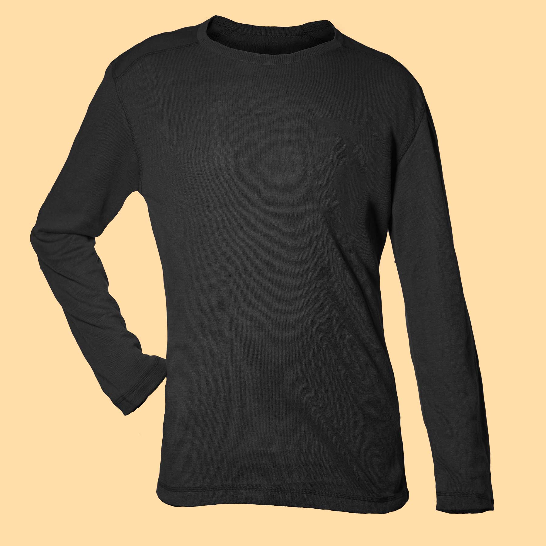 Hemp blend Turtleneck, Undyed Organic Shirt, Long Sleeve Tee, on sale Oversized Sleeves