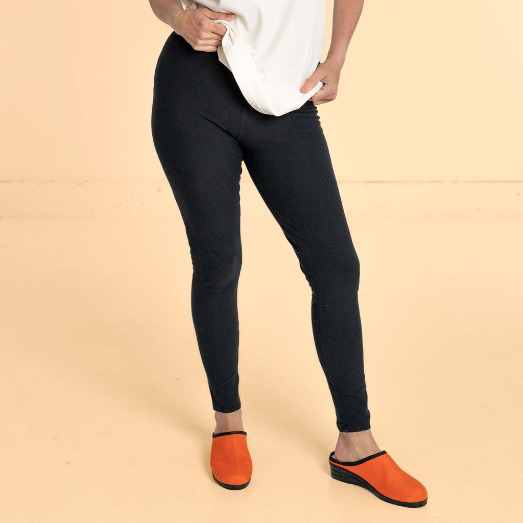 CINDY Organic Cotton Stretch Fleece Leggings (97% Biodegradable) (Discontinued)