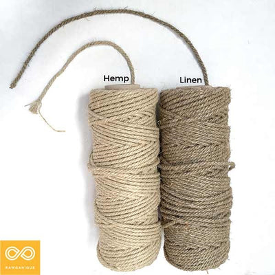 LR6A 6mm Flax Linen Rope (1kg Roll) (100% Biodegradable)