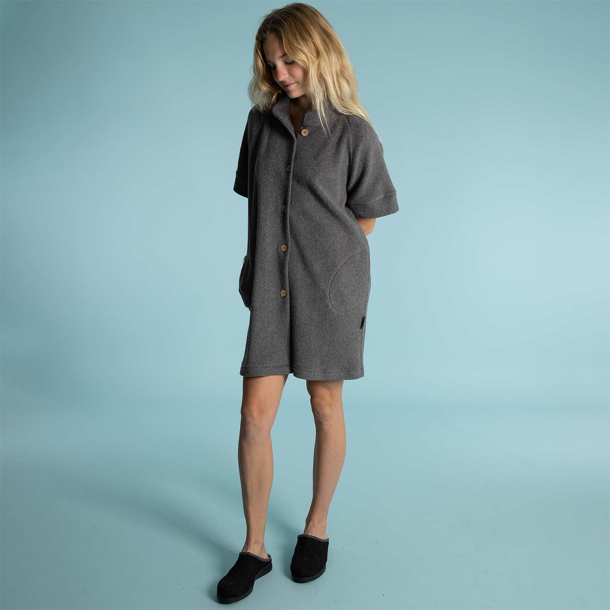 100 Organic Cotton Fleece Womens Tunic Jacket Rawganique