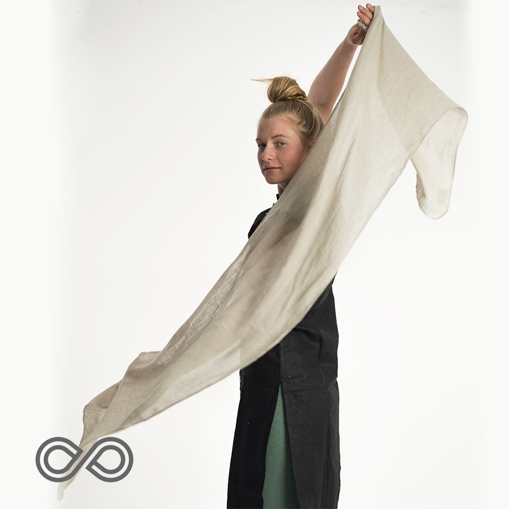 organic linen scarf